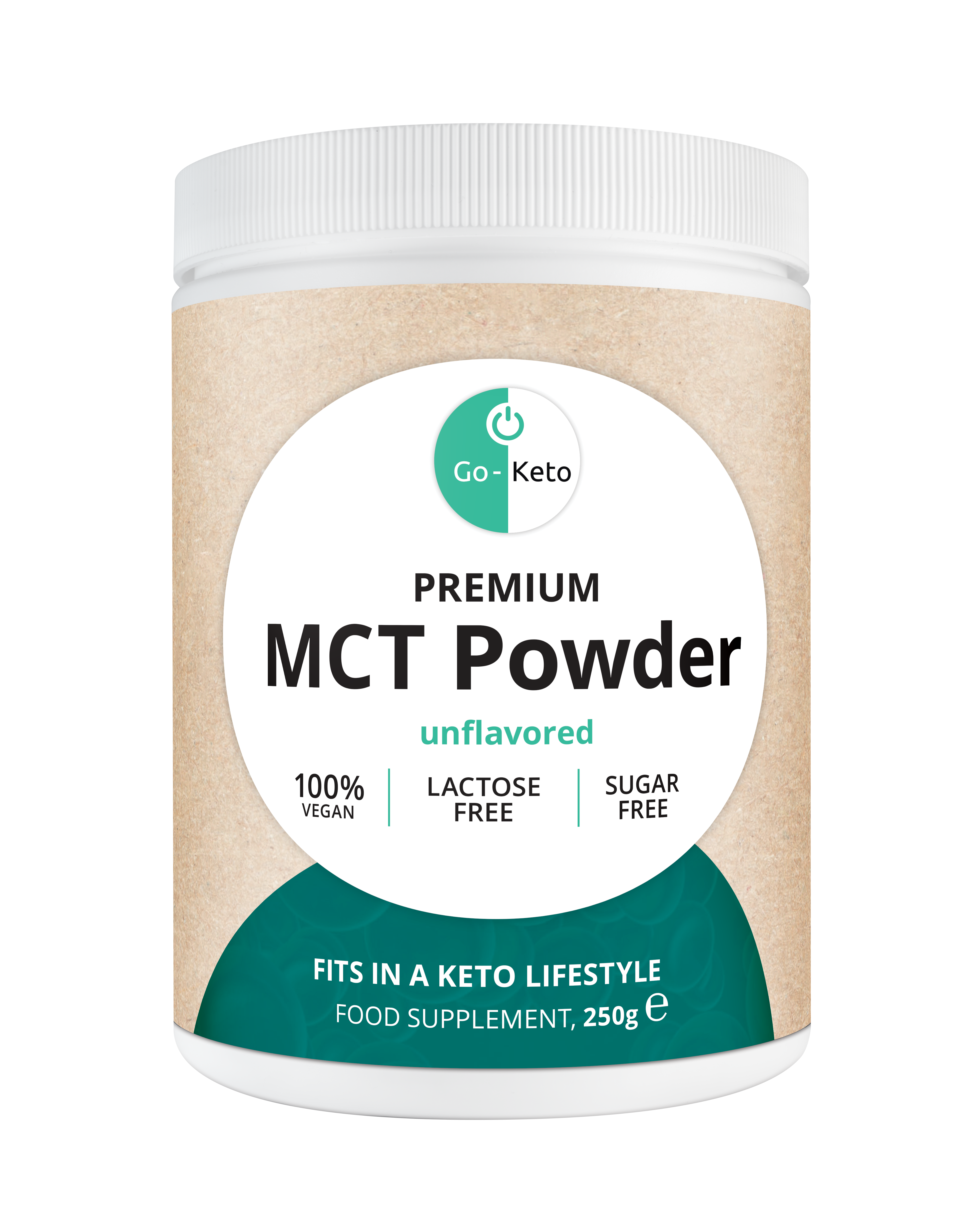 MCT Powder Premium unflavored C8/C10 Go-Keto 250gr (x6)