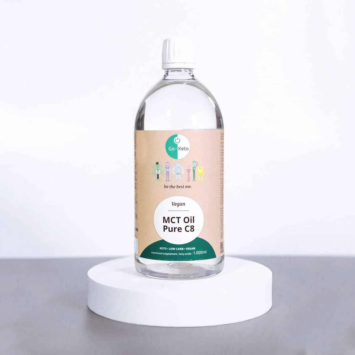 Go-Keto MCT Oil Coconut Pure C8 Go-Keto 1000ml P-GK-1000C8 Vital20