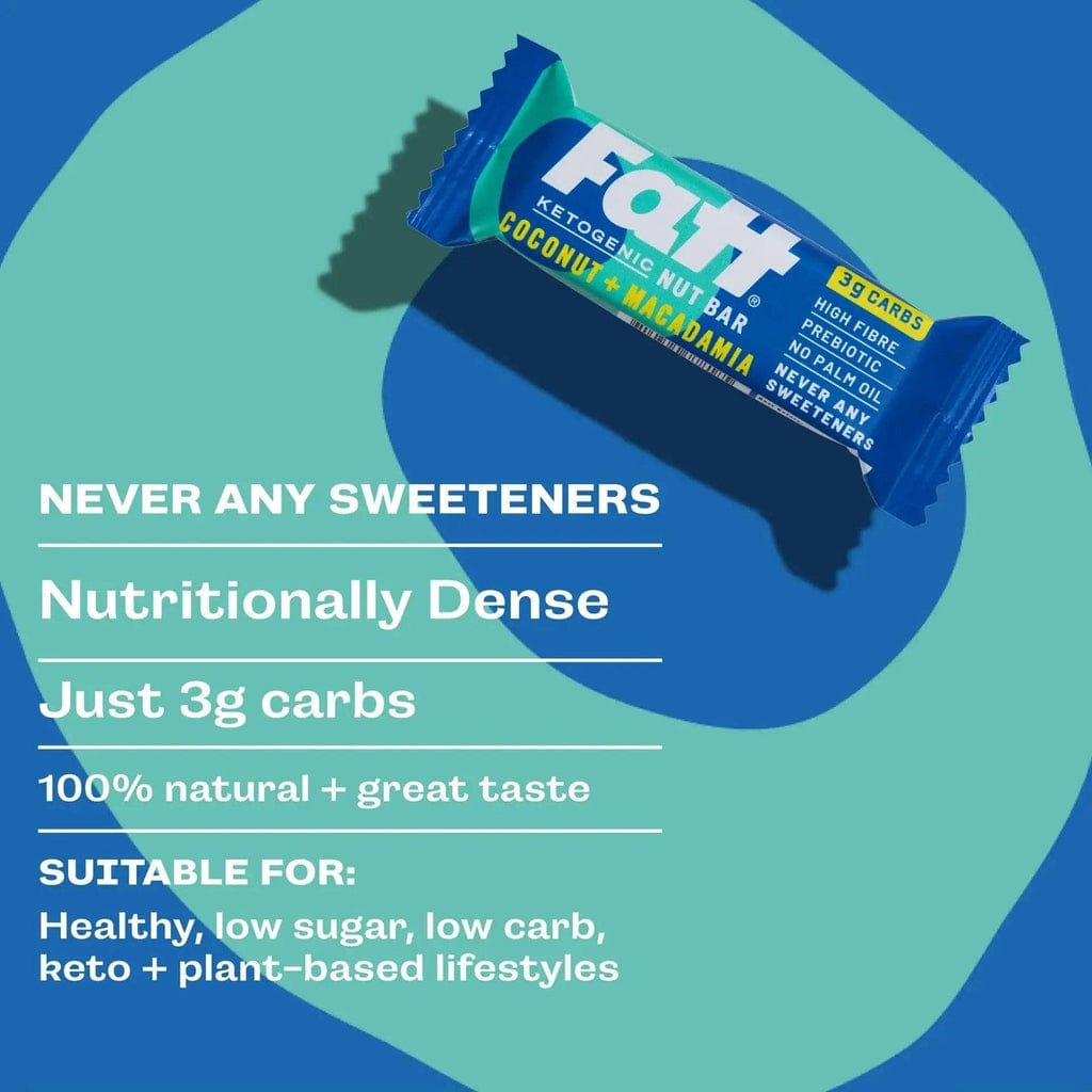 Live Fatt Keto Bar Coconut Macadamia Live Fatt 30g x20 01900021 Vital20