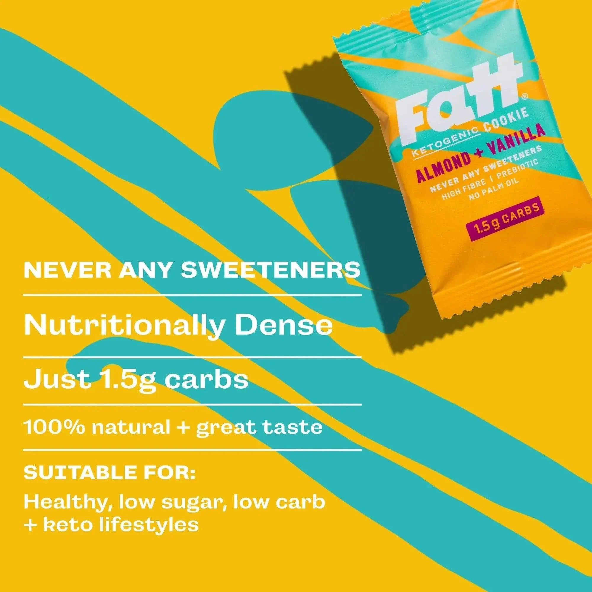 Live Fatt Keto Cookie Almond Vanilla Live Fatt 30g 01900001 Vital20