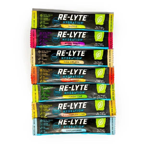 Electrolyte Hydration Drink Mix Variety Pack Re-Lyte x30 sticks - box of 6