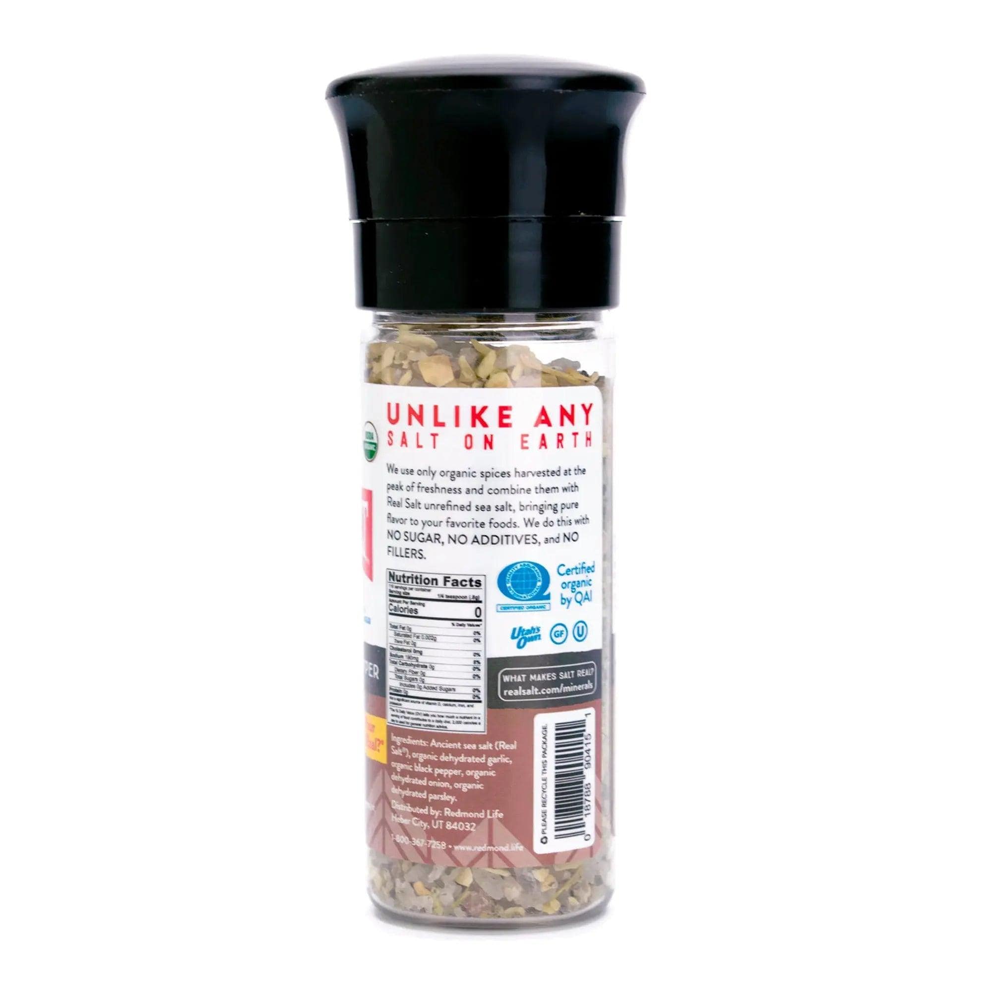 Real Salt Real Salt Garlic Pepper Grinder Real Salt 93g 03400003 Vital20