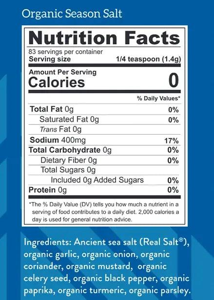 Real Salt Real Salt Organic Seasonings Season Shaker 116g 03400014 Vital20