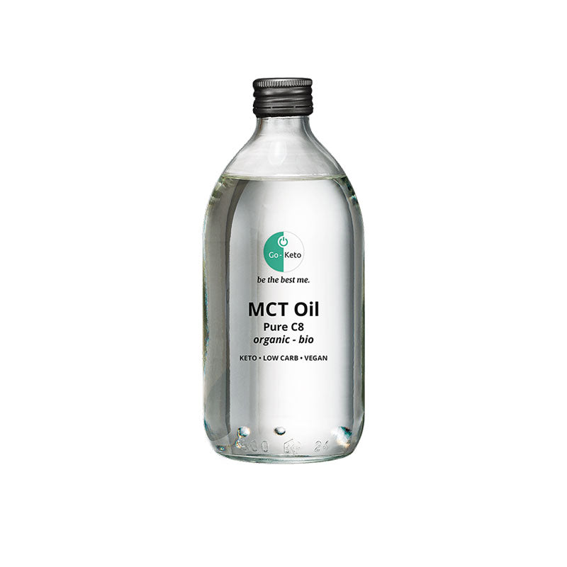 H&B MCT Oil C8 Go-Keto 500ml Syrup Bottle x12