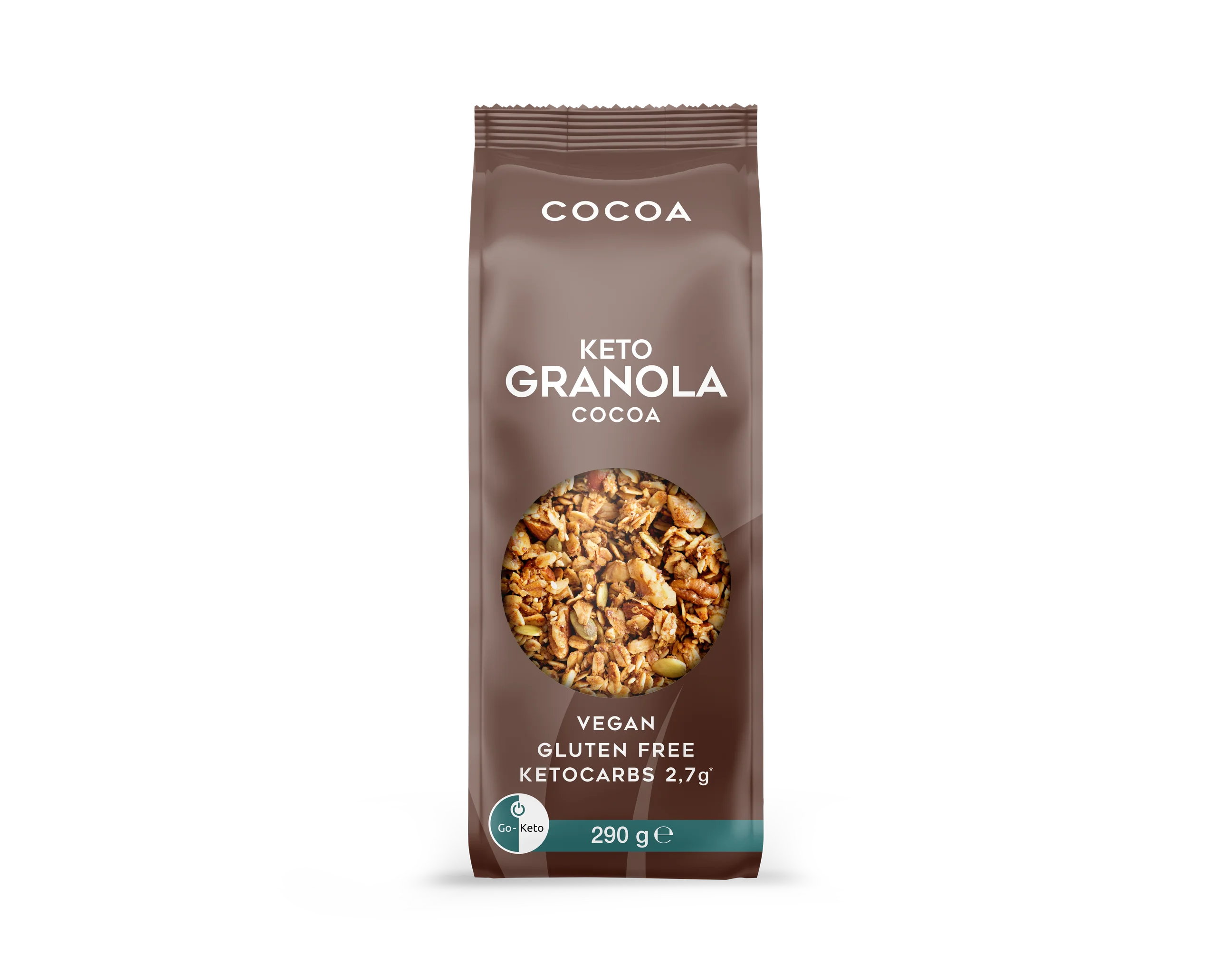 Keto Granola Cocoa Go-Keto 290g  Go-Keto P-GK-GRCA-30