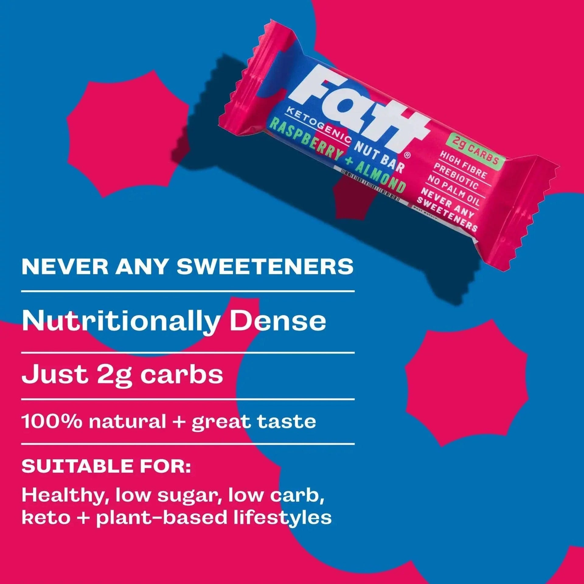 Live Fatt Keto Bar Raspberry Almond Live Fatt 30g 01900007 Vital20