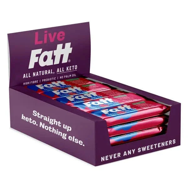 live fatt Keto Bar Raspberry Almond Live Fatt 30g x20 01900022 Vital20