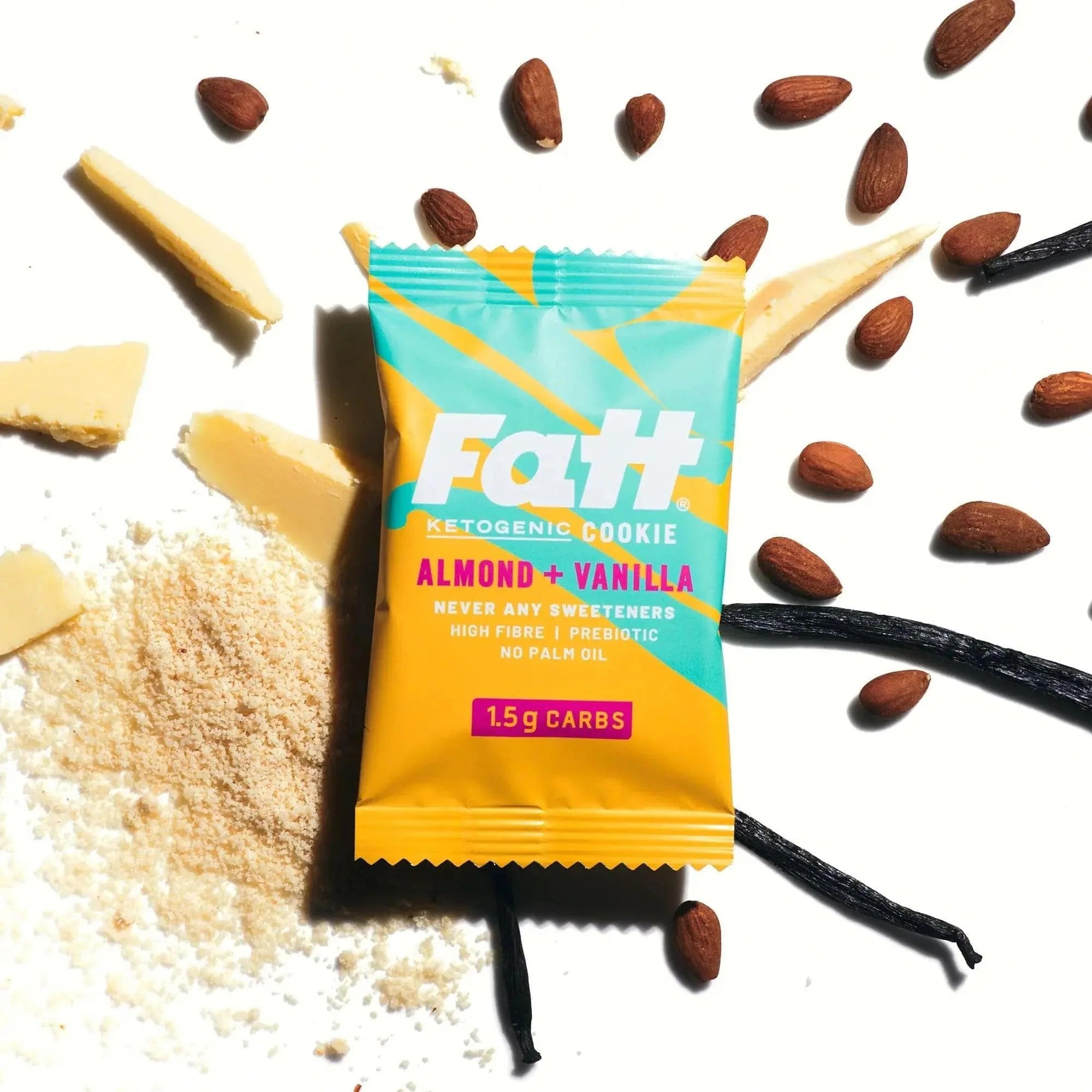 Live Fatt Keto Cookie Almond Vanilla Live Fatt 30g 01900001 Vital20