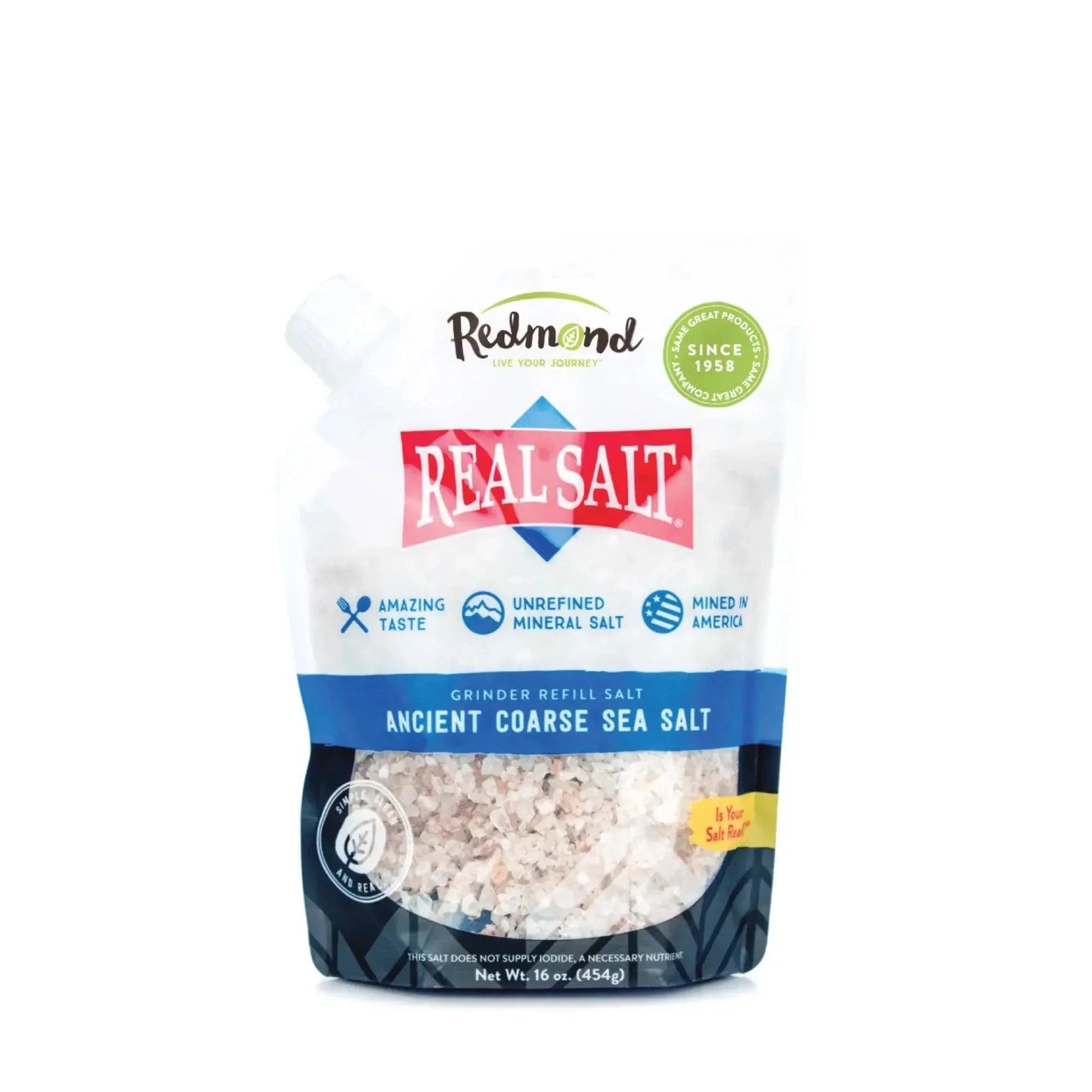 Real Salt Real Salt Coarse Pouch 454g 03400002 Vital20